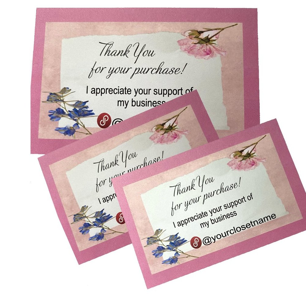 Thank You Cards, Floral Thank You Note